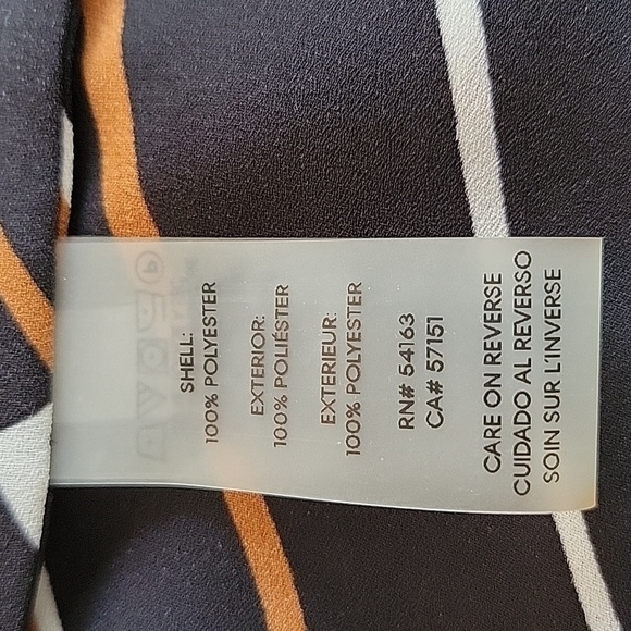 NWT Calvin Klein small blouse with brown black and cream design - Picture 5 of 5